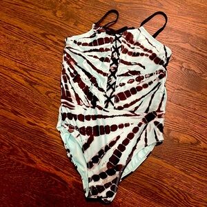 Justice Kids One Piece Bathing Suit 12-14 Plus Size